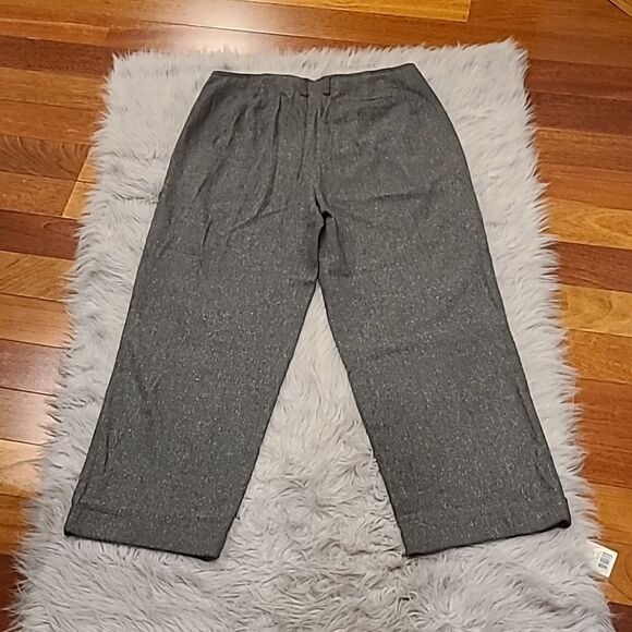J jill womens gray wool blend ankle length pants size 12 - Picture 6 of 9